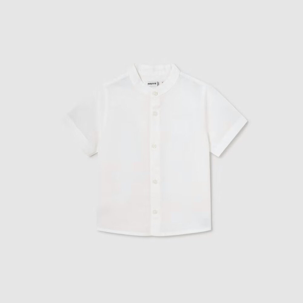 NWOT - Mayoral Linen Mandarin Collar Shirt